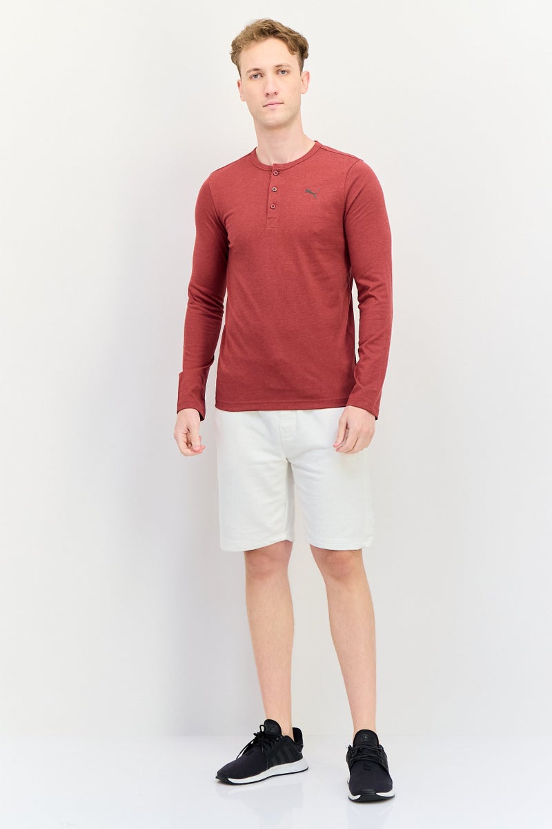 PUMA Men Sportswear Fit Long Sleeves Outdoor T-Shirt, Maroon - Image 4